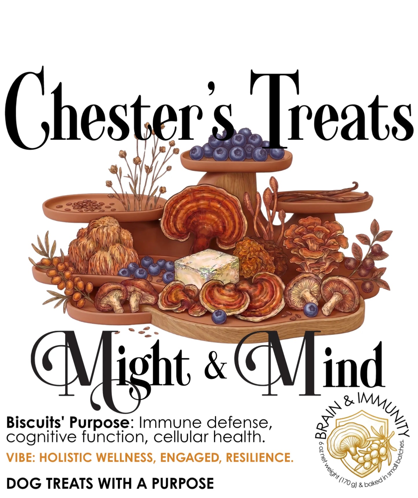 Chester Might & Mind Dog Treats for Brain & Immunity Support
